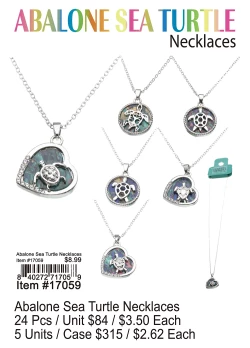 Abalone Sea Turtle Necklaces